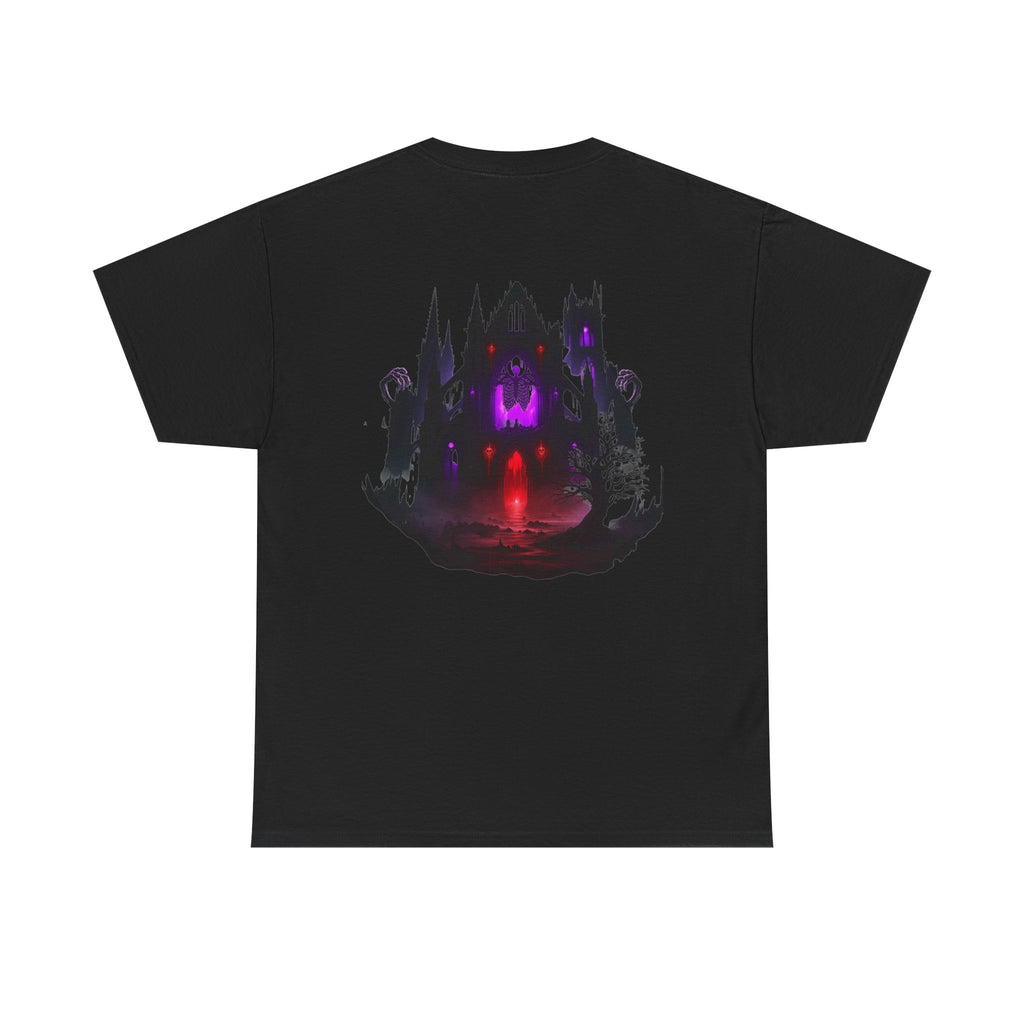 Official Redeyez "Skeletal Warrior & Gothic Castle" Heavy Cotton Tee