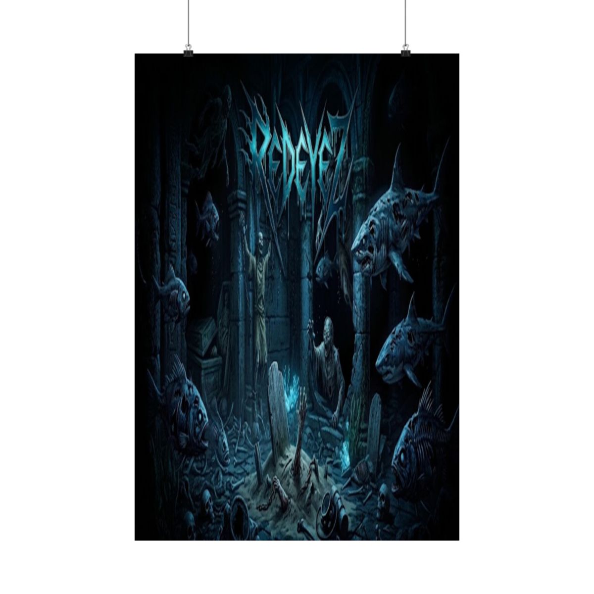 Official Redeyez Catacombs In The Sea Matte Poster
